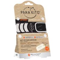 Para'Kito® Anti-Mücke Handschlaufe SPORT Schwarz Wiederaufladbar 1 st