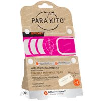 Para'Kito® Anti-Mücke Handschlaufe SPORT Rosa Wiederaufladbar 1 st