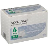Accu-Fine Naald 0,23x4 mm 32g 100 st