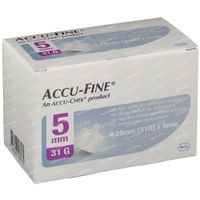 Accu Fine Aiguille 0.25x5 mm 31g 100 st