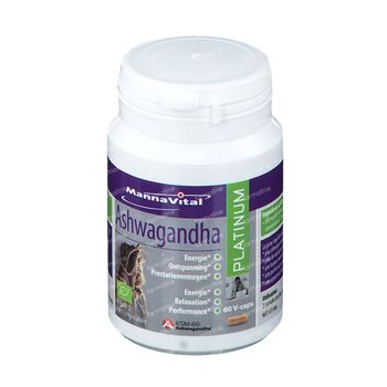 Mannavital Ashwagandha Platinum 60 gélules souples