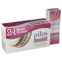 Pilos Forte 2+1 Maand GRATIS + Shampoo Anti-Haaruitval 100 ml GRATIS 120+60 capsules