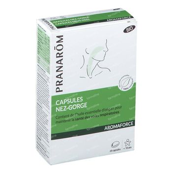 Pranarôm Aromaforce Nez-Gorge 30 capsules