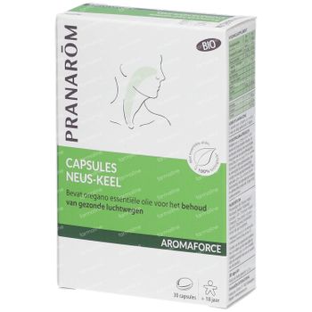 Pranarôm Aromaforce Nez-Gorge 30 capsules