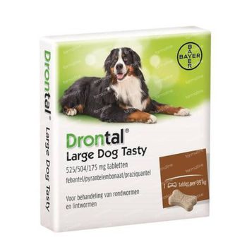 Drontal Large Dog Tasty 525/504/175mg 24 comprimés