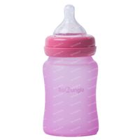 B-Thermo Bottle Silicone Glass Pink 150 ml