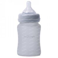 B-Thermo Bottle Silicone Glass Gris 150 ml