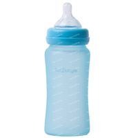 B-Thermo Bottle Silicone Glass Turquoise 240 ml