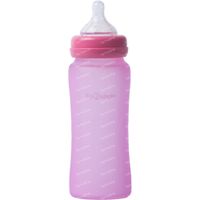 B-Thermo Bottle Silicone Glass Rose 240 ml