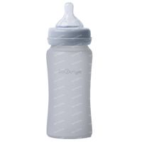 B-Thermo Bottle Silicone Glass Gris 240 ml