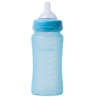 B-Thermo Bottle Silicone Glass Turquoise 300 ml