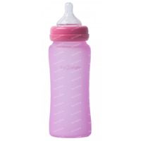 B-Thermo Bottle Silicone Glass Rose 300 ml