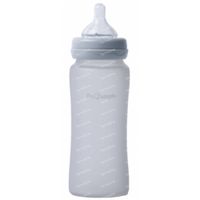 B-Thermo Bottle Silicone Glass Gray 300 ml