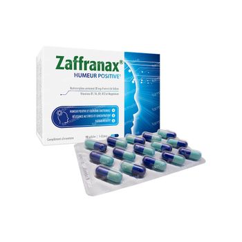 Zaffranax Humeur Positive - Émotionnel, Stress, Fatigue 90 capsules