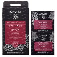 Apivita Beauty Express Anti-Rimpel Oogmasker met Druif 2x2 ml