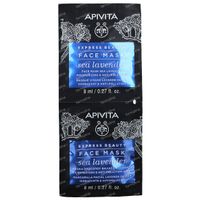 Apivita Express Beauty Face Mask Sea Lavender Moisturizing & Anti-Pollution 2x8 ml