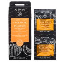 Apivita Express Beauty Face Mask Pumpkin Detox 2x8 ml