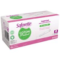 Saforelle Coton Protect Tampons avec Applicateur Normal 16 pièces