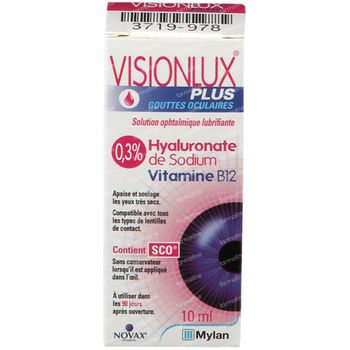 Visionlux Plus Gouttes Oculaires 10 ml