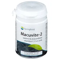 paspoort fluit Collectief Springfield Macuvite 2 Luteïne/Zeaxanthine, Vitamine C, E & Zink 30  tabletten hier online bestellen | FARMALINE.be