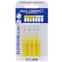 Elgydium Clinic Mono COMPACT Interdentalbürste 1mm Gelb 4 st