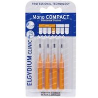 Elgydium Clinic Mono COMPACT Interdentale Borstel 1,2mm Oranje 4 stuks