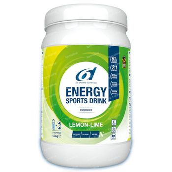 6D Sports Nutrition Energy Sports Drink Lemon-Lime 1,3 kg