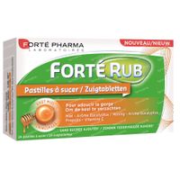 Forté Pharma Fortérub Keeltabletten Honing 24 zuigtabletten