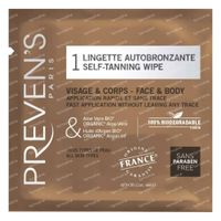 Preven's Lingettes Autobronzantes 1 pièce