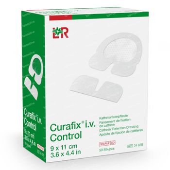 Curafix i.v. Control 9x11cm 50 stuks