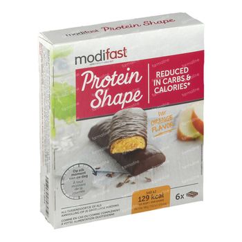 Modifast Protein Shape Barres Orange & Chocolat Noir 6x31 g