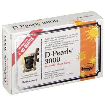 Pharma Nord D-Pearls 3000 PROMO 80+40 capsules
