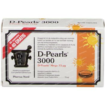 Pharma Nord D-Pearls 3000 PROMO 80+40 capsules