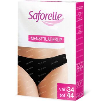 Saforelle® Protect Ultra-absorberende Slip Maat Large Zwart 1 slip