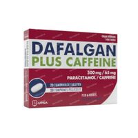 Dafalgan Plus Cafeïne 500mg/65mg 20 tabletten