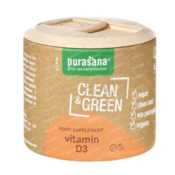 Purasana Clean & Green Vitamine D3 Bio 90 tabletten
