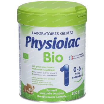 Physiolac Bio 1 Nouvelle Formule 800 g poudre