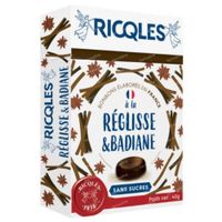 Ricqles Bonbons Réglisse sans Sucre 40 g