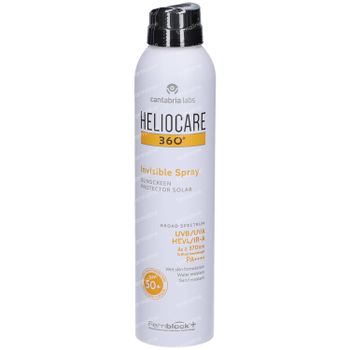 Heliocare 360° Invisible Spray SPF50+ - Spray Solaire Waterproof Corps 200 ml