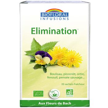 Biofloral Infusion Amincissement et Drainage aux Fleurs de Bach Bio 20 sachets
