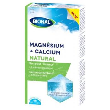 Bional Magnésium + Calcium Nouvelle Formule 40 capsules