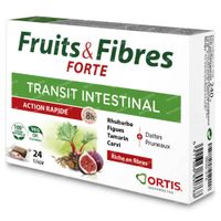 Ortis Vruchten & Vezels Forte Blokjes 24 st
