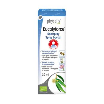 Physalis Eucalyforce® Keelspray Nieuwe Formule 30 ml spray