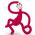 Matchstick Monkey Dancing Beißring Rubin 1 st