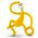 Matchstick Monkey Dancing Beißring Gelb 1 st