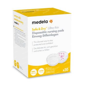 Medela Safe & Dry™ Ultra Thin Coussinet d'Allaitement Jetables 30 pièces