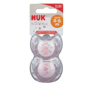 Nuk Schnuller Blau Rosa Rosa 0 6 Monate 2 St Online Bestellen