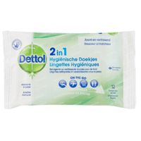 Dettol 2-en-1 Lingettes Hygiéniques 12 pièces