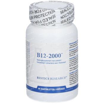Biotics B12 2000 mcg 60 zuigtabletten