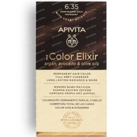 Apivita Haarverf Hair Colour Color Elixir Permanent Hair Color 6.35 Dark Blonde Gold Mahogany